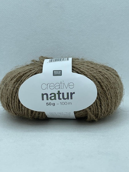 Rico Creative Natur DK Yarn 50g - Light Brown 002