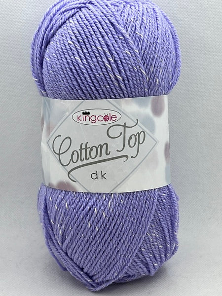 King Cole Cotton Top DK Yarn 100g - Lilac 4225