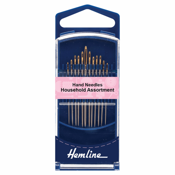 Hemline Premium Hand Needles Gold Eye Household Assortment - H214G