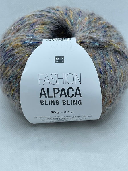 Rico Fashion Alpaca Bling Bling Chunky Yarn 50g - Lilac 002