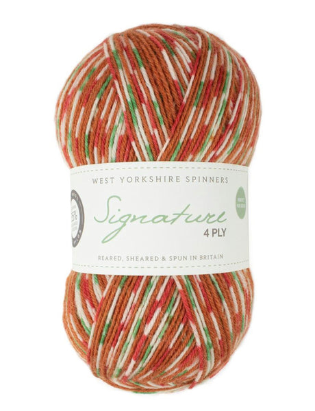 West Yorkshire Spinners Signature 4 Ply Christmas Yarn 100g - Gingerbread 1109