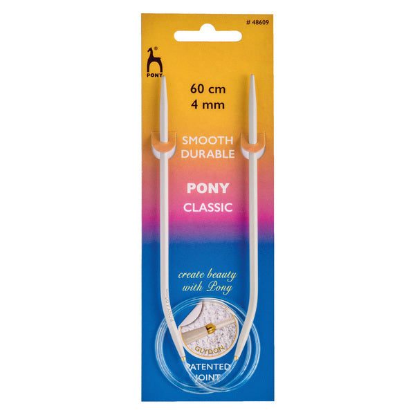 Pony Classic Knitting Needles Fixed Circular 4.00mm 60cm - P48609