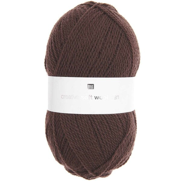 Rico Creative Soft Wool Aran Yarn 100g - Mocha 032 (Discontinued)