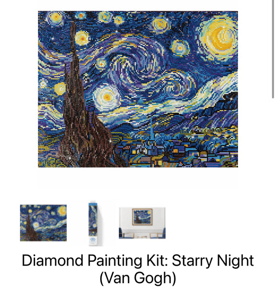 Diamond Painting Kit - Starry Night (Van Gough) DD9.001