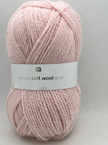 Rico Creative Soft Wool Aran Yarn 100g - Pink 011
