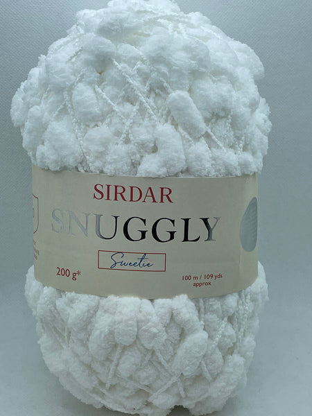 Sirdar Snuggly Sweetie Pompom Yarn 200g - White 0400