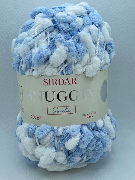 Sirdar Snuggly Sweetie Pompom Yarn 200g - Cloudy Blue 0406