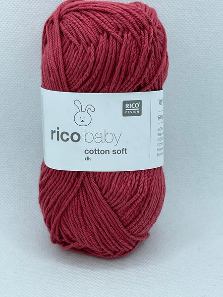 Rico Baby Cotton Soft DK Baby Yarn 50g - Raspberry 067