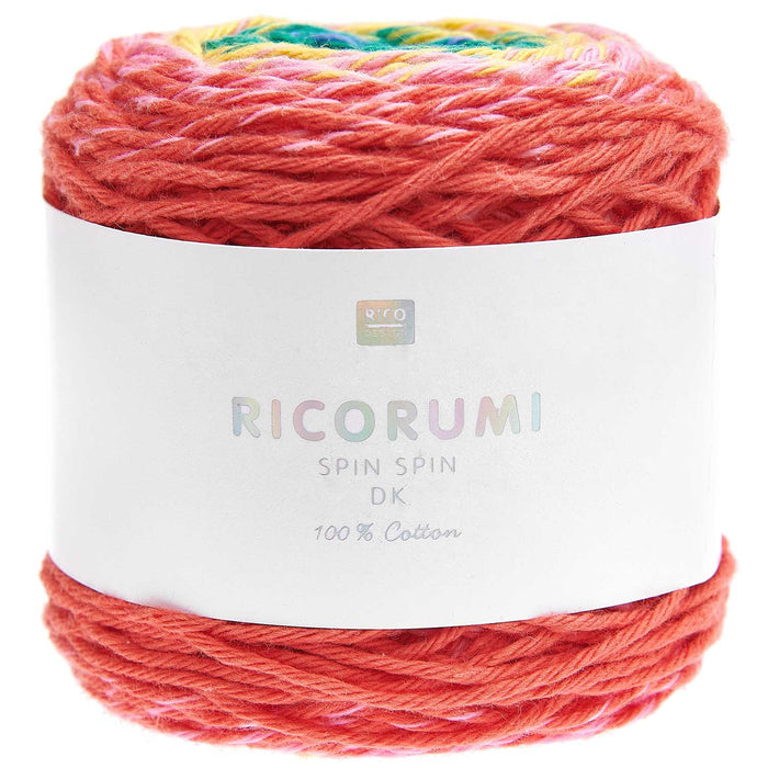 Rico Ricorumi Spin Spin DK Yarn 50g - Classic Rainbow 018