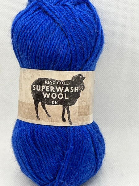 King Cole Superwash Wool DK Yarn 50g - Royal 2132 (Discontinued)