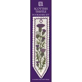Textile Heritage Scottish Thistle Bookmark Cross Stitch Kit - BKST