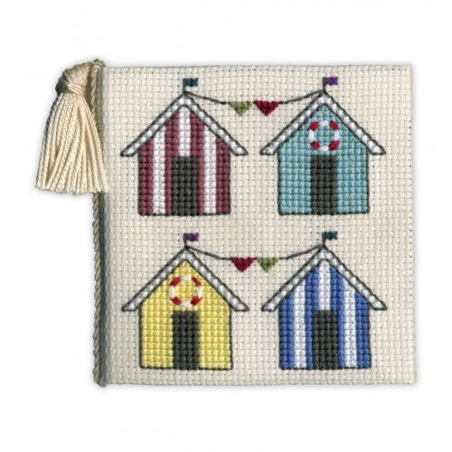 Textile Heritage Needle Case Cross Stitch Kit - Beach Huts NCBH