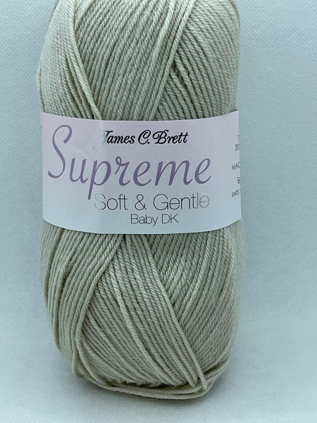 James C. Brett Supreme DK Baby Yarn 100g - Parchment SNG10 (Discontinued)