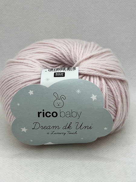 Rico Baby Dream Uni DK Baby Yarn 50g - Powder 002
