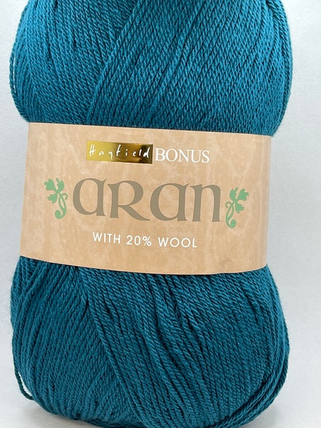 Hayfield Bonus With Wool Aran Yarn 400g - Kingfisher 0769 Mhd