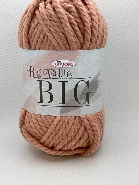 King Cole Big Value BIG Mega Chunky Yarn 250g - Rose Gold 4435 BoS/Mhd