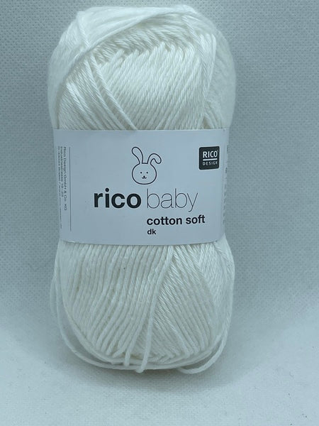 Rico Baby Cotton Soft DK Baby Yarn 50g - Snow White 018