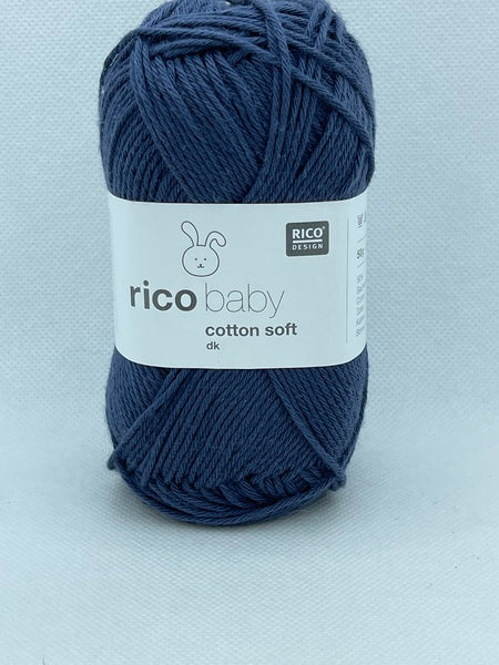 Rico Baby Cotton Soft DK Baby Yarn 50g - Dark Blue 063