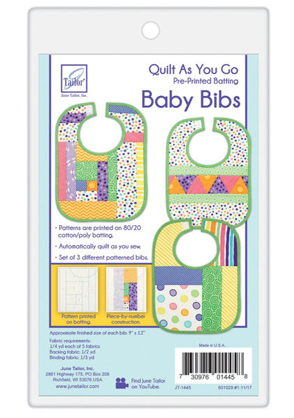 Quilt as You Go - Baby Bib Patterns