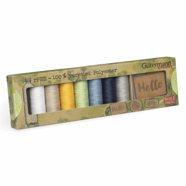 Gutermann Sew-All rPET Thread Set - 8 x 100m With Labels