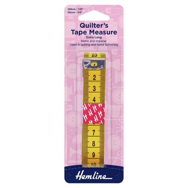 Hemline Quilter’s Tape Measure Extra Long 300cm - H256