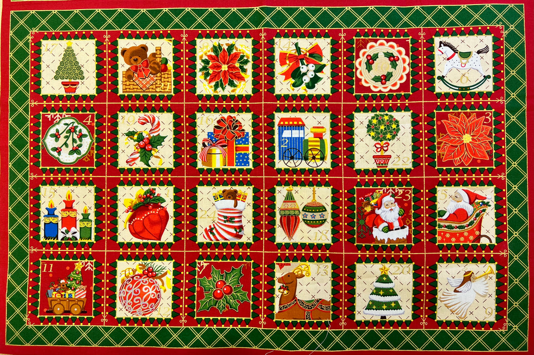 Season’s Greetings Christmas Advent Calendar Panel - 103-314