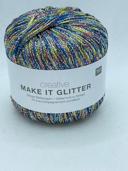 Rico Creative Make It Glitter Knit-In Thread 25g - Barbie 002