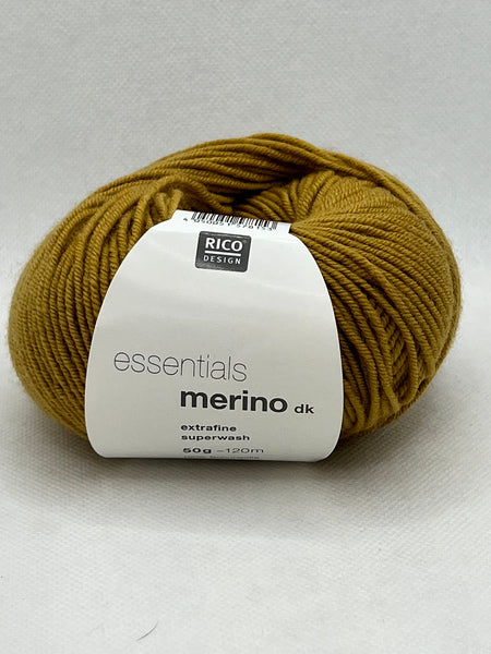 Rico Essentials Merino DK Yarn 50g - Mustard 70