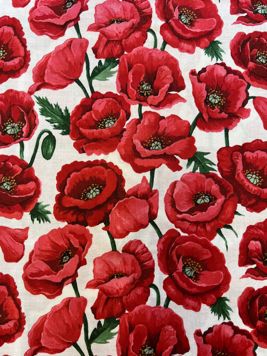 Remembrance Day Fabric - Blossom