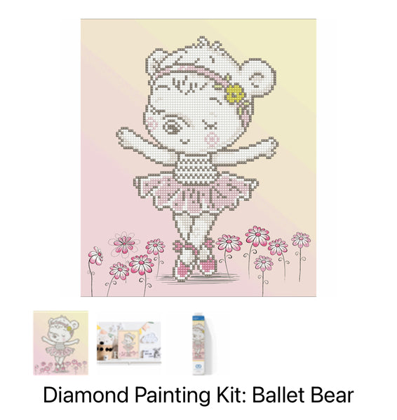 Diamond Painting Kit - Ballet Bear DD5.057