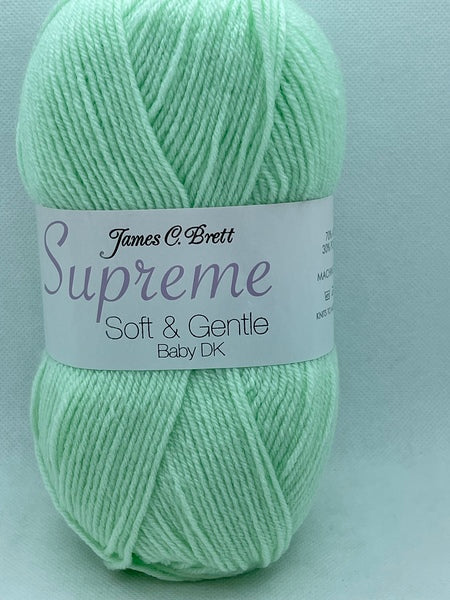 James C. Brett Supreme DK Baby Yarn 100g - Mint SNG1 (Discontinued)