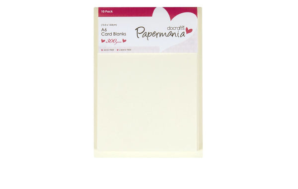 Card Blanks and Envelopes A6 Cream Pack of 10 - PMA 150101