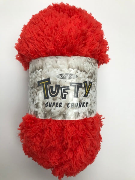 King Cole Tufty Super Chunky Yarn 200g - Red 2792
