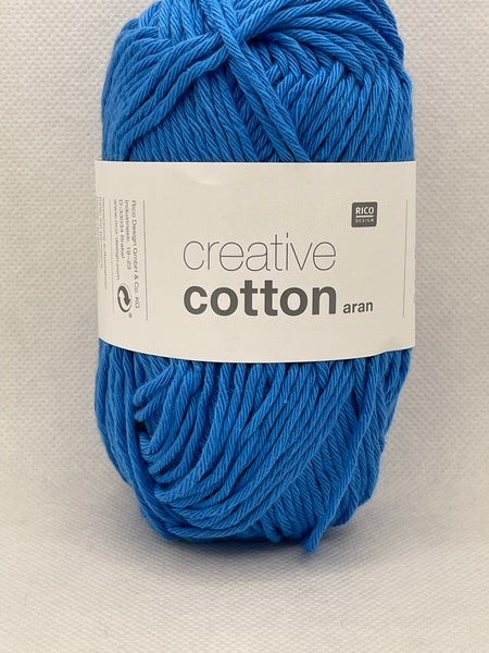 Rico Creative Cotton Aran Yarn 50g - Gentian 087