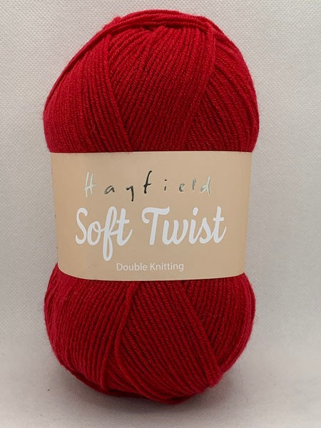 Hayfield Soft Twist DK Yarn 100g - Scarlet 264
