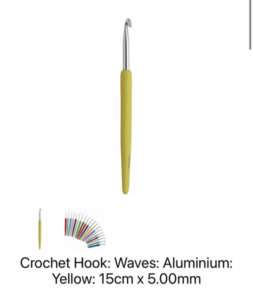 KnitPro Waves Crochet Hook 5.00mm 15cm - KP30911