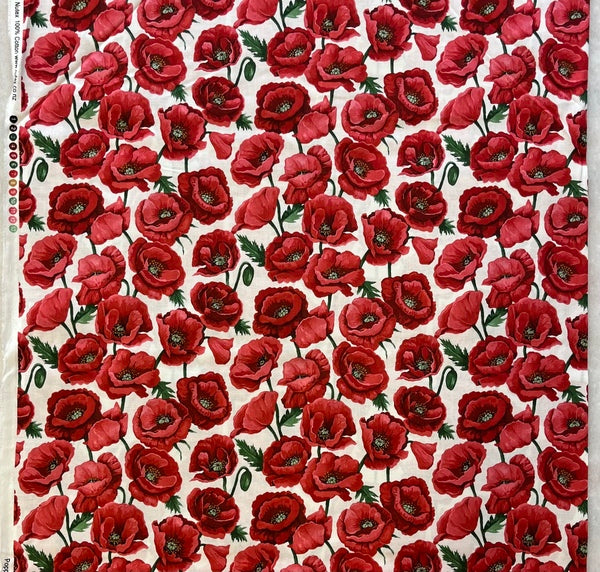 Remembrance Day Fabric - Blossom