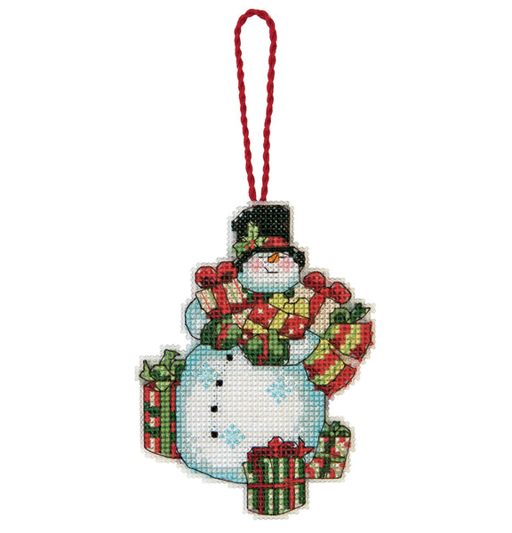 Dimensions Snowman Ornament Counted Cross Stitch Kit - 70-08896