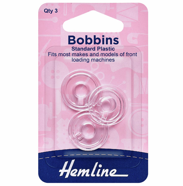 Hemline Sewing Machine Bobbins Plastic 11.5mm - H120.13