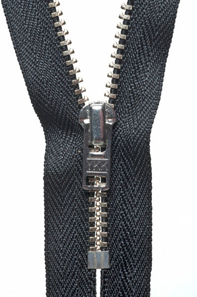 YKK Metal Trouser Zip 23cm 9” - Col Black Y623/580