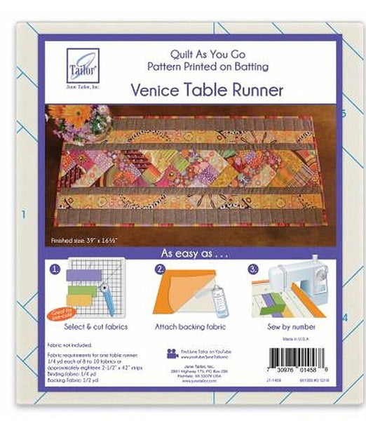 Quilt as you Go; Venice Table Runner