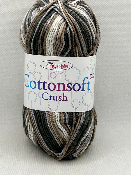 King Cole Cottonsoft Crush DK Yarn 100g - Shell 2438