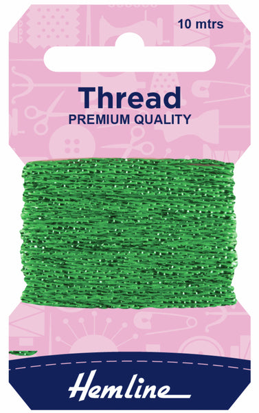 Glitter Thread 10m Emerald - H1002/15