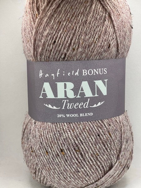 Hayfield Bonus Tweed With Wool Aran Yarn 400g -  Haze 0751 Bos