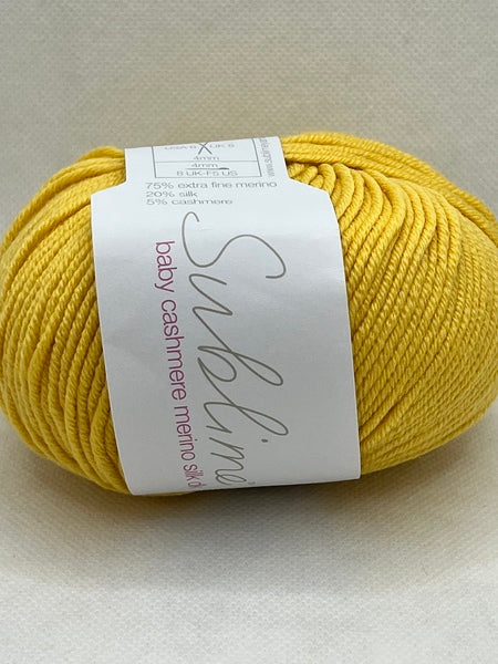 Sirdar Sublime Baby Cashmere Merino Silk DK Baby Yarn 50g - Rubber Duckie 559 (Discontinued)