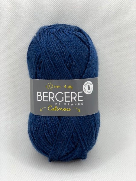 Bergere de France Calinou 4 Ply Yarn 50g - Bleu Nuit 10045 (Discontinued)