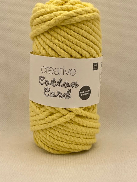 Rico Creative Cotton Cord 130g - Pastel Yellow 021