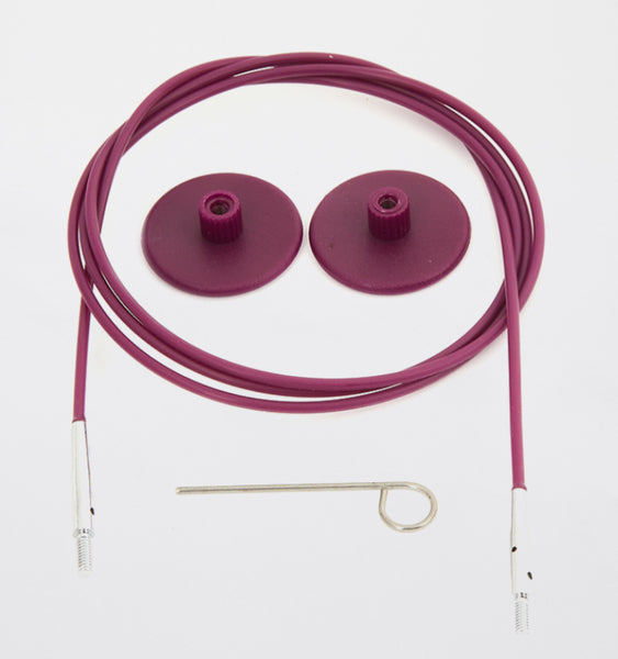 KnitPro Interchangeable Knitting Needles Cable Purple 150cm - KP10505