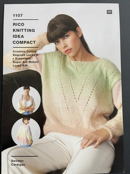 Knitting Pattern - Rico Knitting Idea Compact - Creative Cotton Degrade & Essentials Super Kid Mohair Loves Silk 1107