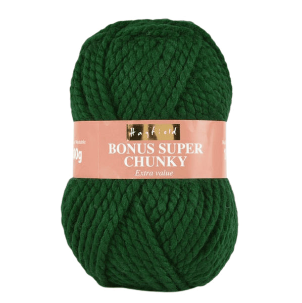 Hayfield Bonus Super Chunky Yarn 100g - Bottle Green 0839